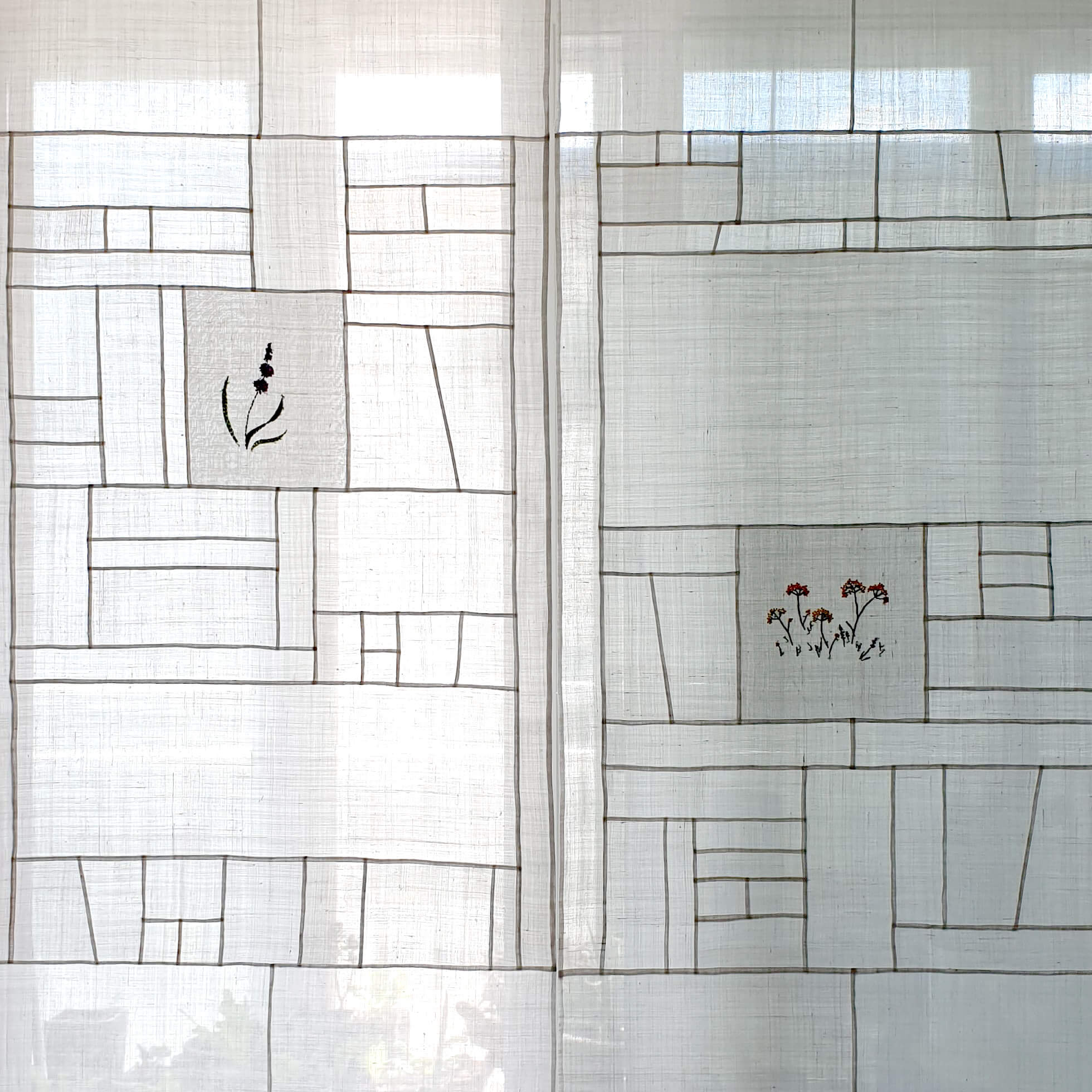 순수 화이트모시발 커텐  / Pure White Curtain, 80x180cm